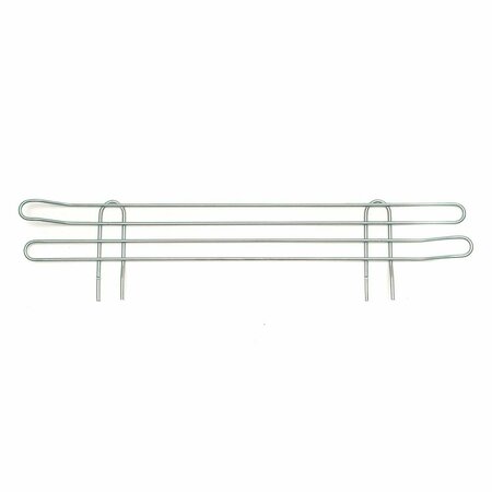 Global Industrial Chrome Ledge 21L X 4H for Wire Shelves AL421C